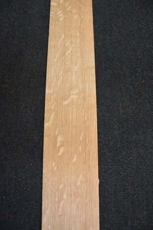 Europäische Eiche Furnier 213 x 11-12 cm | 0.6mm | Kwartiers | 0,245m²