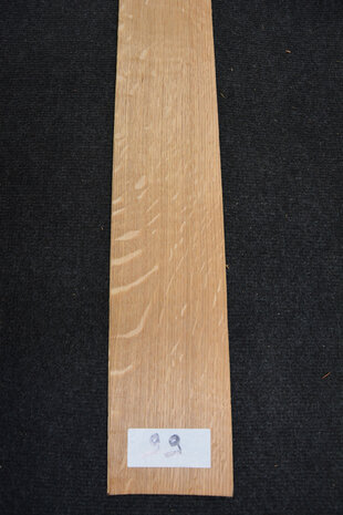 Europäische Eiche Furnier 213 x 11-12 cm | 0.6mm | Kwartiers | 0,245m²