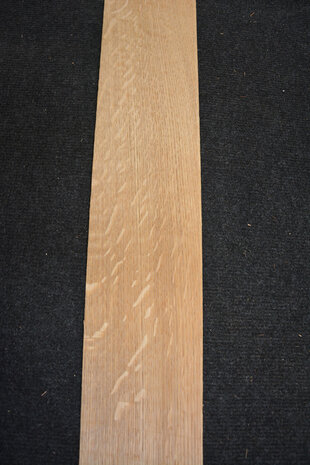 Europäische Eiche Furnier 213 x 11-12 cm | 0.6mm | Kwartiers | 0,245m²