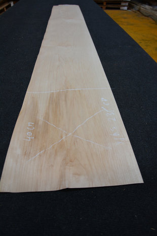 Ahorn Furnier 245 x 15-17cm | 0.6mm | 0,392m²