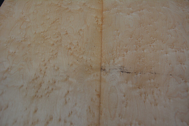 Ahorn Furnier 93 x 21-22 cm | 0.6mm | 0,200 m2 | Birdseye Maple VogelaugenAhorn