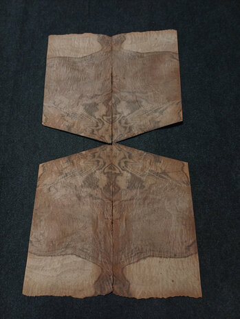 Wurzelholz furnier 30 x 23,5 - 23,5 cm | 0.6 mm | 0,1058 m&sup2;