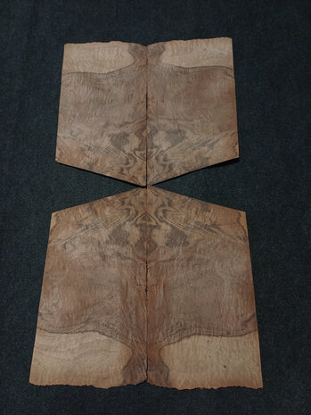 Wurzelholz furnier 30 x 23,5 - 23,5 cm | 0.6 mm | 0,1058 m&sup2;