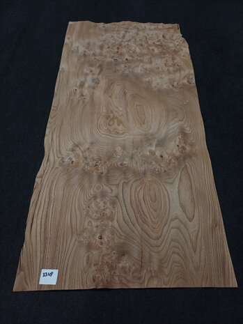 Ulmenwurzelholz furnier 132 x 60 - 60 cm | 0.6 mm | 1,1880 m&sup2;