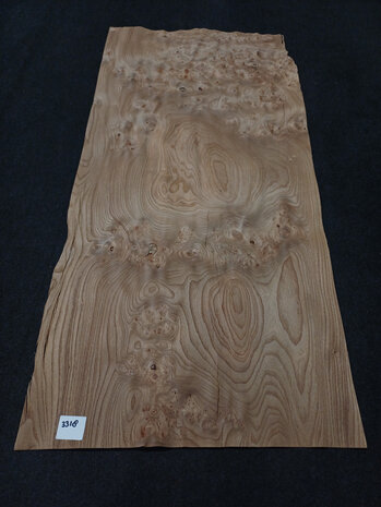 Ulmenwurzelholz furnier 132 x 60 - 60 cm | 0.6 mm | 1,1880 m&sup2;