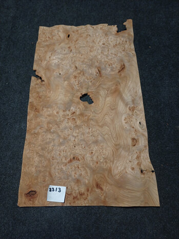 Ulmenwurzelholz furnier 66 x 37 - 37 cm | 0.6 mm | 0,3663 m&sup2;
